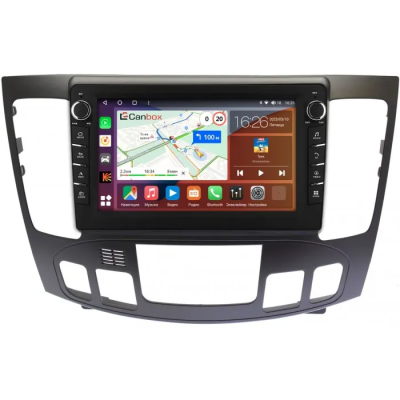 Штатная магнитола Canbox H-Line 7833-9336 для Hyundai Sonata 5 (NF) 2008-2010 (авто с климат-контролем) на Android 10 (4G-SIM, 4/64, DSP, IPS) С крутилками