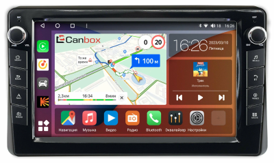 Штатная магнитола Canbox M-Line 7825-10-1470 для Renault Arkana, Duster 2, Master 2019-2024 на Android 10 (4G-SIM, 2/32, DSP, QLed) С крутилками
