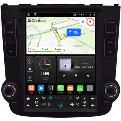 Штатное головное устройство Honda CR-V 3 2006-2012 Canbox (Tesla style) 9.7 дюймов 4/64 GTR096-1312-286 на Android 10 (QLed, DSP, CarPlay)
