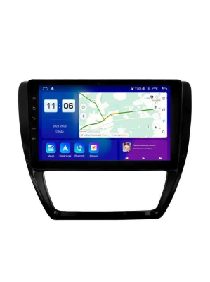 Магнитола для Volkswagen Jetta 2011-2019 вставки климата матовые Parafar на Андроид 12.0 PF905T1RGx