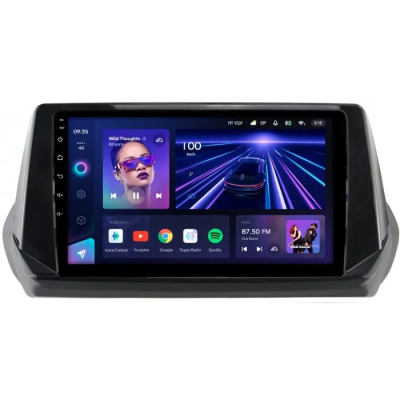 Штатное головное устройство Teyes CC3 2K 4/32 9.5 дюймов RM-9-1214 для Peugeot 2008 2019-2022 на Android 10 (4G-SIM, DSP, QLed)