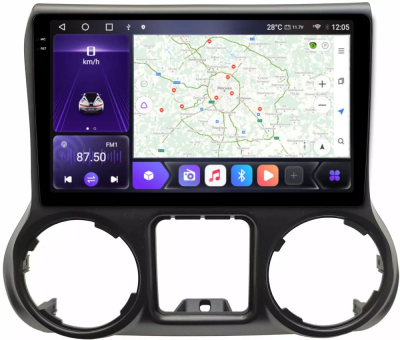 Carmedia OL-1258-U-2K магнитола для Jeep Wrangler 2010-2018 на Android 12 c 8GB, DSP, 4G