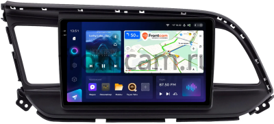 Штатное головное устройство Teyes CC3 2K 360 6/128 9.5 дюймов RM-9207 для Hyundai Elantra 6 (AD) 2018-2020 (черная) на Android 10 (4G-SIM, DSP, QLed)