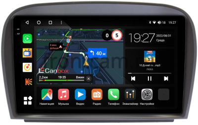 Штатная магнитола Mercedes-Benz SL (R230) 2006-2011 Canbox M-Line 2K 4179-9403 на Android 10 (4G-SIM, 4/64, DSP, QLed)