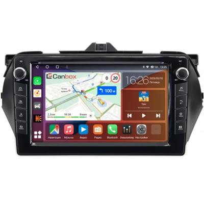 Штатная магнитола Suzuki Ciaz 2014-2019 Canbox H-Line 7824-9-1555 на Android 10 (4G-SIM, 6/128, DSP, IPS) С крутилками