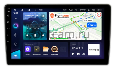 Штатное головное устройство Teyes CC3L 4/32 10 дюймов RM-10-453 для Toyota HiAce (H200) 2004-2024 (серая) на Android 10 (4G-SIM, DSP, IPS)