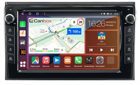 GAC M8 2020-2022 (глянцевая) Canbox M-Line 7821-9-2300 на Android 10 (4G-SIM, 2/32, DSP, IPS) С крутилками