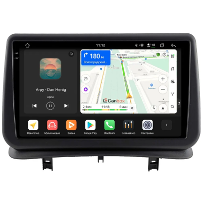 Штатная магнитола Renault Clio 3 2005-2014 Canbox PRO-Line 2K 4254-9-1406 на Android 13 (4G-SIM, 12/256, DSP, QLed)