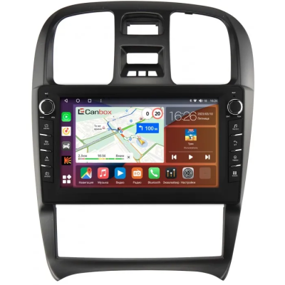 Штатная магнитола Hyundai Sonata 4 (EF) 2001-2012 (левый руль) Canbox H-Line 7833-9-268 Android 10 (4G-SIM, 4/64, DSP, IPS) С крутилками