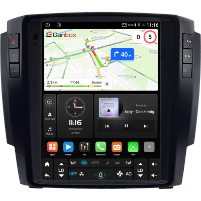 Штатное головное устройство Isuzu D-Max 2 2012-2020 Canbox M-Line (Tesla style) 9.7 дюймов 4/64 5622-1312-213 на Android 10 (4G-SIM, DSP, QLed)