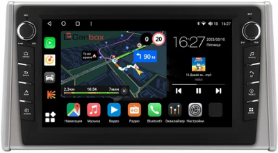 Штатная магнитола Canbox M-Line 7835-10-3237 для Toyota RAV4 5 (XA50) 2018-2024 на Android 10 (4G-SIM, 2/32, DSP, QLed) С крутилками