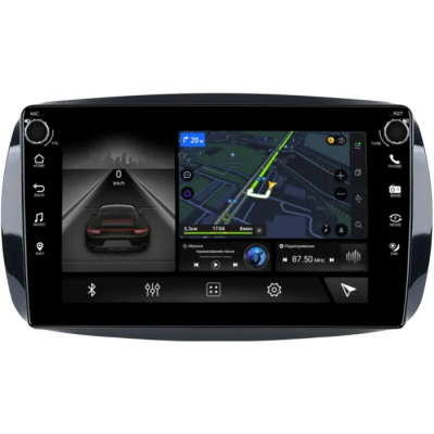 Штатная магнитола Smart Fortwo 3, Forfour 2 2014-2024 Canbox H-Line 7803-9-019 на Android 10 (4G-SIM, 4/64, DSP, IPS) С крутилками