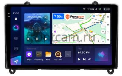 Штатное головное устройство Teyes CC3 2K 360 6/128 9.5 дюймов RM-9-260 для Toyota HiAce (H300) 2019-2024 на Android 10 (4G-SIM, DSP, QLed)