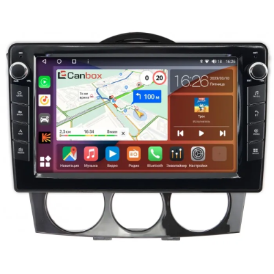 Штатная магнитола Canbox H-Line 7822-9-1311 для Mazda RX-8 2003-2008 на Android 10 (4G-SIM, 4/32, DSP, IPS) С крутилками