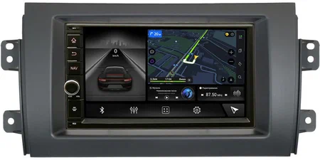 Магнитола в штатное место 2 din Suzuki SX4 2006-2014 Canbox M-Line 5601-RP-SZSX4-44 на Android 10 (4G-SIM, 2/32, DSP, IPS) С крутилкой
