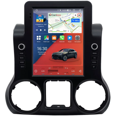 Штатное головное устройство Jeep Wrangler 3 (JK) 2011-2014 Canbox PRO-Line (Tesla style) 9.7 дюймов 8/256 7883-1312-207 на Android 13 (4G-SIM, DSP, QLed)