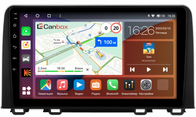 Штатная магнитола Honda CR-V 5 2016-2024, Breeze 2019-2022 (глянцевая) Canbox Logic-i3 5722-10-1600 на Android 11 (4G-SIM, 4/64, DSP, 360, QLed)