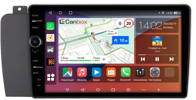 Штатная магнитола Canbox H-Line 7843-9-1514 для Volvo S60, V70 2, XC70 2004-2007 на Android 10 (4G-SIM, 4/64, DSP, QLed)