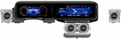 Kuberg ZH-221 магнитола для Toyota LC 200 2015-2021 (высокие комплектации) на Android 13 c 8GB, DSP, 4G