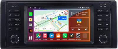 Магнитола в штатное место 2 din BMW X5 (E53) 1999-2006 Canbox Logic-i3 5731-RP-2156-509 на Android 11 (4G-SIM, 6/128, DSP, QLed, 360)