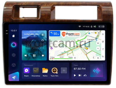 Штатное головное устройство Toyota Land Cruiser 70 2007-2022 (дерево) Teyes CC3 2K 360 6/128 9.5 дюймов RM-9-1121 на Android 10 (4G-SIM, DSP, QLed)