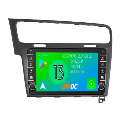 Штатная магнитола Airoc AB-3715G для Volkswagen Golf 7 grey