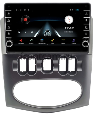 Renault Logan 2009-2015 (серая, Тип 2) Canbox BGT9-1958 2/32 на Android 10 (IPS, DSP, CarPlay)