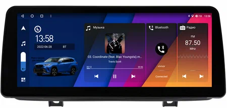 BMW 2 (F22), 2 Tourer (F45, F46) 2014-2024 12.3 дюйма Canbox M-Line 7811-2107 на Android 10 (4G-SIM, 2/32, DSP, QLed) BMW Style