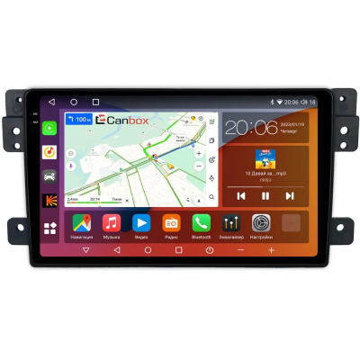 Штатная магнитола Canbox EVO 2K 5814-9222 для Suzuki Grand Vitara 2005-2015 на Android 14 (4G-SIM, 4/64, DSP, QLed, AI, 360)