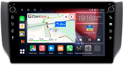 Штатная магнитола Canbox M-Line 7805-1008 для Nissan Sentra 7 (B17), Tiida 2 2012-2019 (авто без Navi) на Android 10 (4G-SIM, 2/32, DSP, QLed) С крутилками