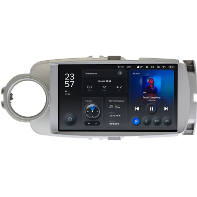 Штатное головное устройство Teyes CC3L WIFI 2/32 9 дюймов RM-9245 для Toyota Vitz 3 (XP130), Yaris 3 2010-2017 (правый и левый руль, серая) на Android 8.1 (DSP, IPS, AHD)