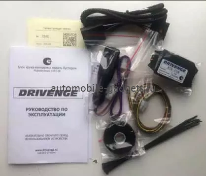 Круиз контроль DRIVENGE Renault Sandero MТ + Педаль бустер + Контроль