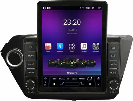 Штатная магнитола Kia Rio 3 2011-2017 OEM GT095-9011 на Android 10 (2/16, DSP, Tesla)