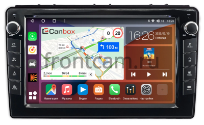 Штатная магнитола Saab 9-3 2007-2014 Canbox H-Line 7824-9-2529 на Android 10 (4G-SIM, 6/128, DSP, IPS) С крутилками