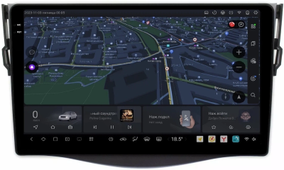 Carmedia OL-9688-MKD-9509-2K-12512-D7 Штатная магнитола для Toyota RAV4, Vanguard (2006-2012) на Android 13 c 12GB, DSP, 4G