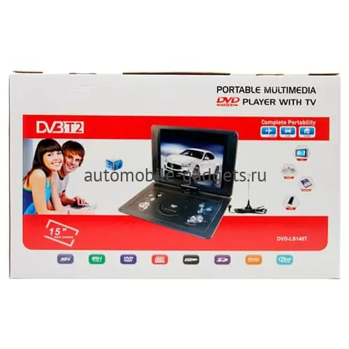 Eplutus LS-140T Автотелевизор с DVD плеером и с цифровым тюнером DVB-T2 15"