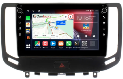 Штатная магнитола Infiniti G25, G35, G37 2006-2013 Canbox H-Line 7803-9-1140 на Android 10 (4G-SIM, 4/64, DSP, IPS) С крутилками