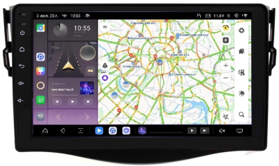 Carmedia OL-9688-Q-TS105 Штатная магнитола для Toyota RAV4, Vanguard (2006-2012) на Android 14 c 6GB, DSP, 4G