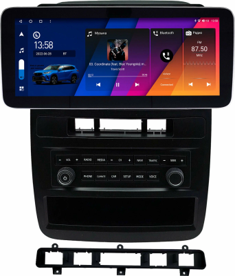 Штатная магнитола Volkswagen Touareg 2 2010-2018 (для RNS 850) 12.3 дюйма Canbox H-Line 7860-0219 на Android 10 (4G-SIM, 4/32, DSP, QLed) Mercedes Style