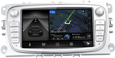 Штатная магнитола Ford C-MAX 2007-2010 Canbox M-Line 8802-2/32 на Android 10 (4G-SIM, DSP, IPS) (серая)