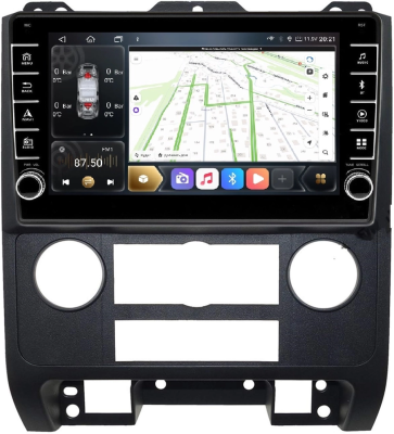 Carmedia SF-9014-N (крутилки) штатная магнитола для Ford Escape, Mazda Tribute (2007-2012), Mercury Mariner 2008-2010 на Android 12 c 4GB, DSP, 4G