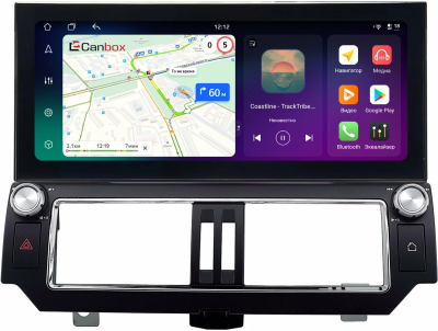 Штатная магнитола Toyota Land Cruiser Prado 150 2013-2017 (Тип 1) 12.3 дюйма Canbox PRO-Line 4317-3047 на Android 13 (4G-SIM, 8/256, DSP, QLed) Lexus Style