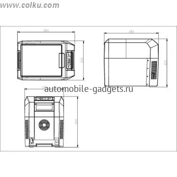 Термоэлектрический автохолодильник Colku SC-25T