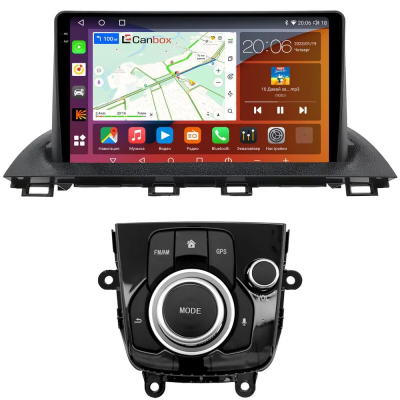 Штатная магнитола Mazda 3 (BM), Axela 3 2013-2019 Canbox EVO 2K 5815-9-1277 на Android 14 (4G-SIM, 6/128, DSP, QLed, AI, 360)