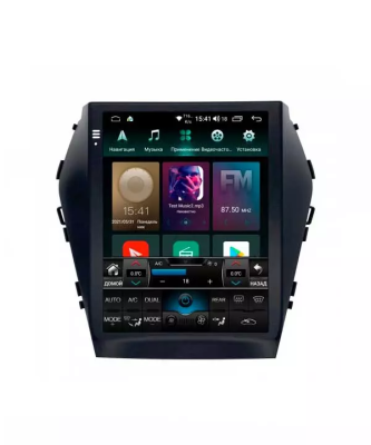 Roximo RT-2019 ("Тесла-стиль") Штатная магнитола для Hyundai Santa Fe (2012-2018) на Android 10 c 6GB, DSP, 4G