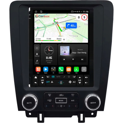 Штатное головное устройство Ford Mustang 5 2009-2014 Canbox M-Line (Tesla style) 9.7 дюймов 4/64 5622-1312-230 на Android 10 (4G-SIM, DSP, QLed)