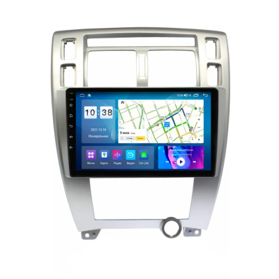 Магнитола для Hyundai Tucson 2006-2013 серебристая Parafar на Андроид 13.0 PF886LUX1MHD