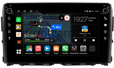Штатная магнитола Nissan Titan 2 2015-2024 Canbox M-Line 7805-10-1245 на Android 10 (4G-SIM, 2/32, DSP, QLed) С крутилками