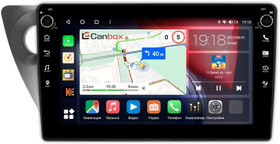 Штатная магнитола Canbox M-Line 7801-9-HO203N для Honda Integra 4 2001-2006 на Android 10 (4G-SIM, 2/32, DSP, IPS) С крутилками