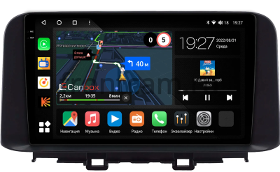 Штатная магнитола Hyundai Kona 2017-2020 Canbox M-Line 2K 4178-10-0342 на Android 10 (4G-SIM, 4/64, DSP, QLed)